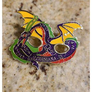 2012 Destination Imagination Pin - Louisiana -DI  Dragon Wings Purple Green